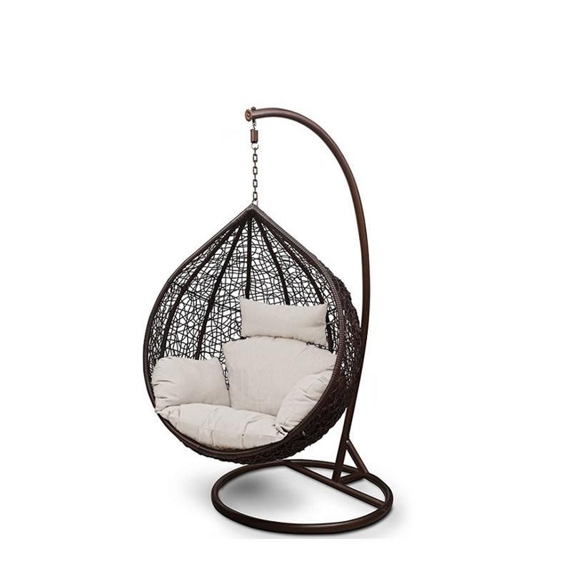 Wholesale Garden Home Wicker Hanging Rattan Outdoor Round Swing Chair