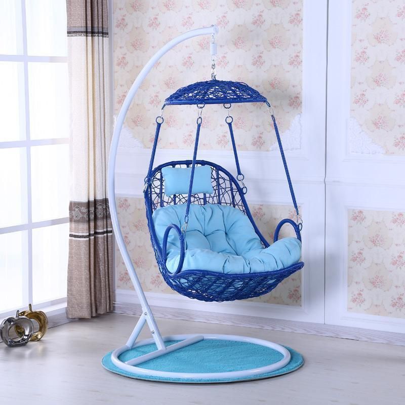 Metal Stand Hot Sell for Cheap Patio Wicker Rattan Swings Outdoor Hanging Chair