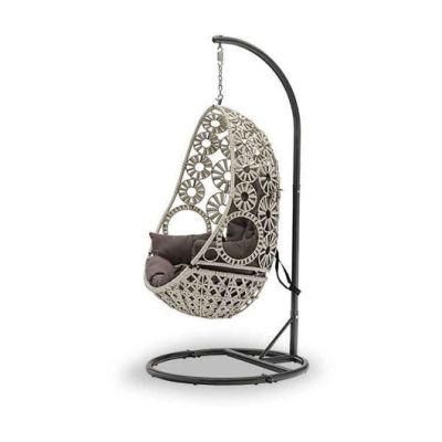 Indoor Hanging Rattan Wicker Double Seat Garden Egg Swing Chair