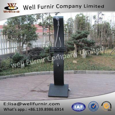 Well Furnir Outdoor Beach Rattan Shower (T-090)