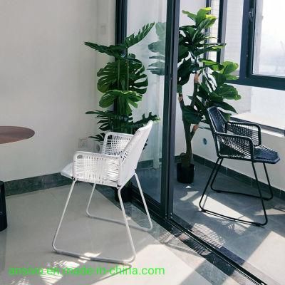 Outdoor Leisure Restaurant Cafe Rattan Chair Woven Patio Garden Patio Chair