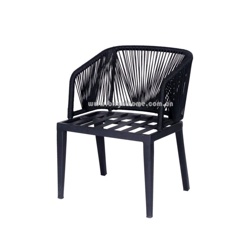 Popular Aluminium Frame Patio Rope Garden Outdoor Leisure Chair