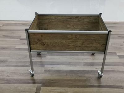 Wooden Grained Color Aluminum Planter Box for Flower