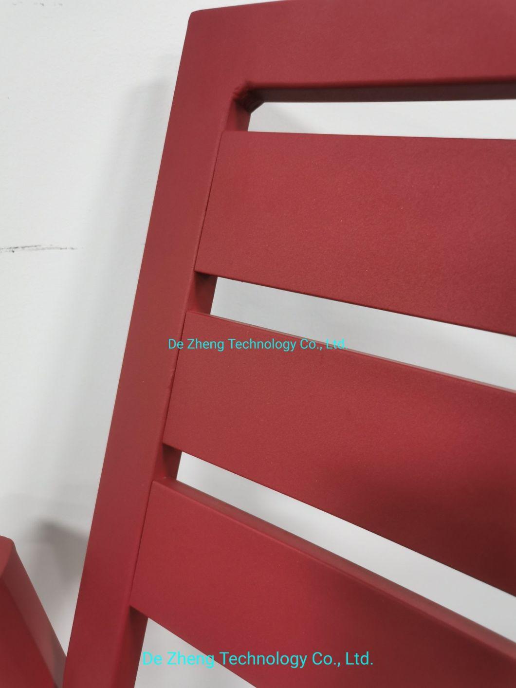 Commercial Furniture Colorful Aluminum Elegant Modern Aluminum Medium Back Cafe Restaurants Dining Garden Chair