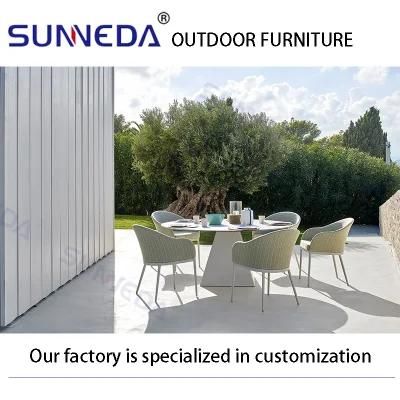 Best Selling Bistro Villa Camping Leisure Aluminium Alloy Armchair Furniture