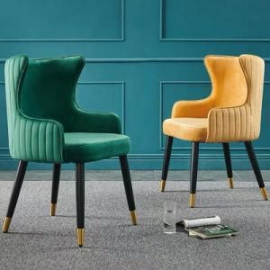 Hotel Solid Wood Frame Furniture Villa Restaurant Comfortable Upholstered Chair
