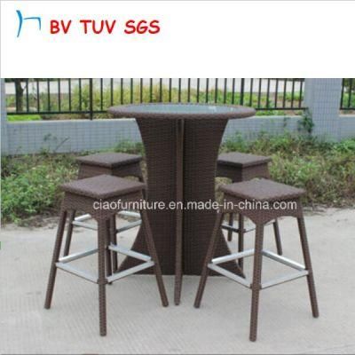 Elegant Bar Chair and Table with PS-Wood