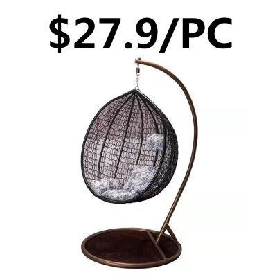 Cheap Rattan Outdoor Patio Balcony Garden Hanging Leisure Swing Chair