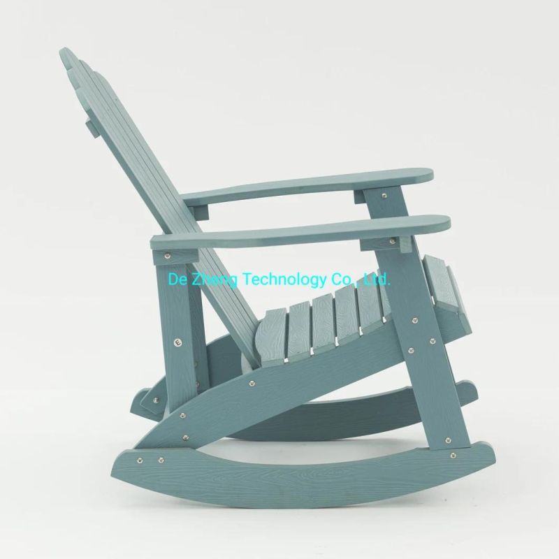 Modern Outdoor American Style Plastic Wood Home Rocking Adirondack Chair Garden Furniture