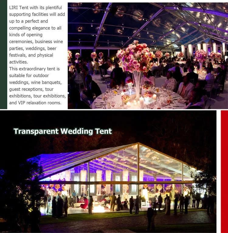 1500 People Large Party Tent with Glass Wall for Outdoor Events