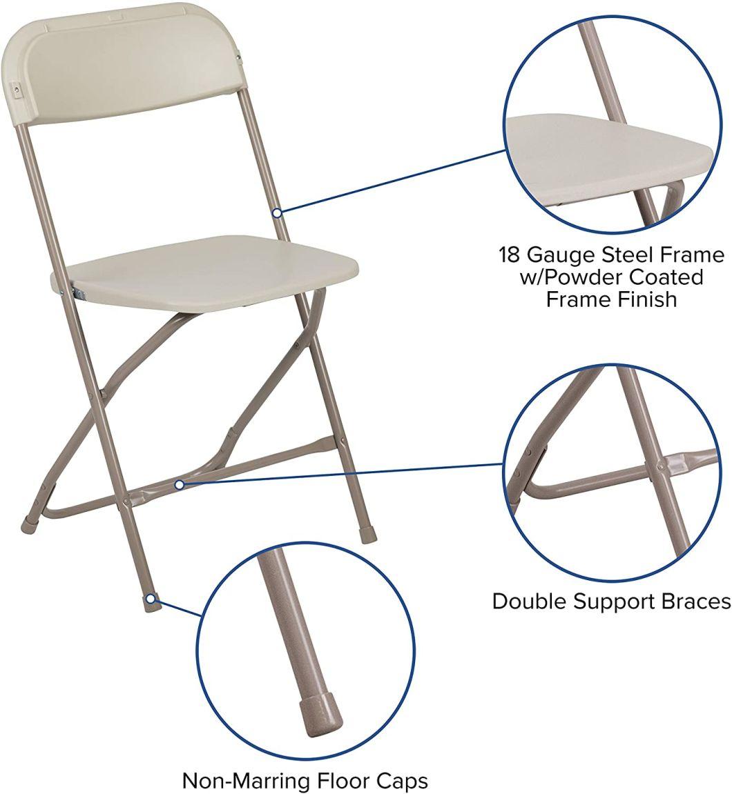 Heavy Duty Plastic Outdoor Wedding Event Folding Dining Chair