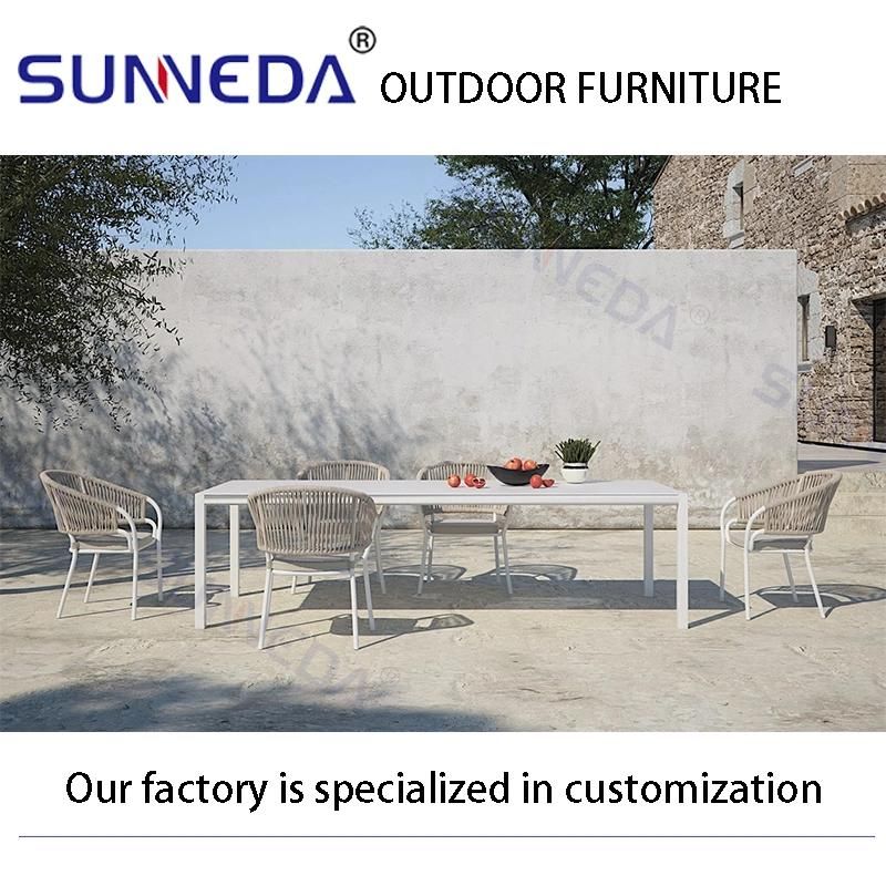 New Design Patio Outdoor High Quality Dining Weaving Furniture Set