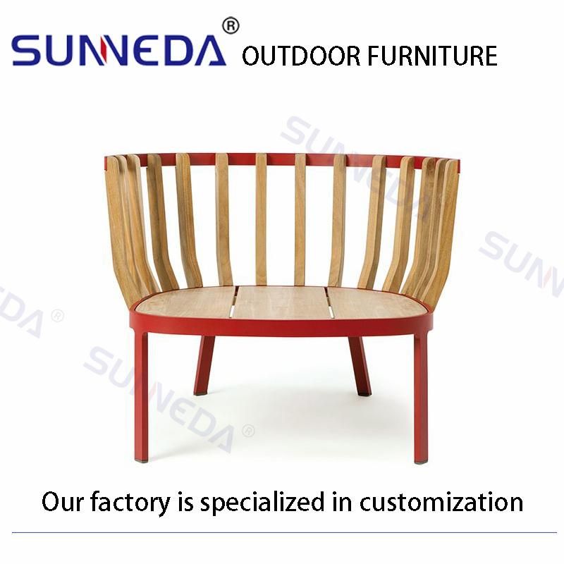 Modern Classical Design Creative Aluminum Encircling Frame Chair for Outside