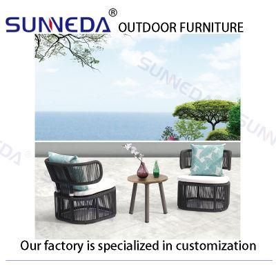 Leisure Garden Furniture Aluminum Patio Single Sofa Chair for Outdoor
