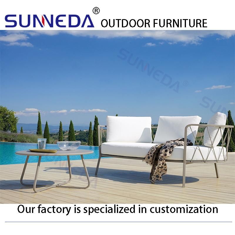 Aluminum Frame Outdoor Modern Leisure Garden Sofa Furnitures Leisure Home