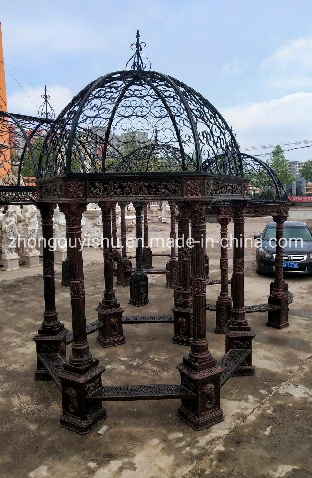 Iron Cast Gazebo for Garden Decoration