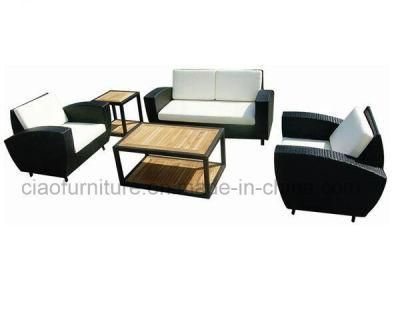 Outdoor Rattan Furniture Wicker Sofa with Low Table