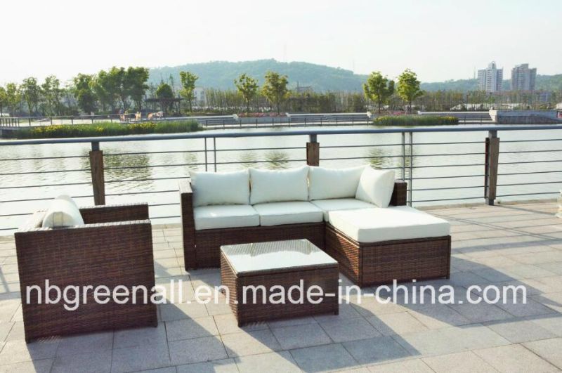 Hot Kd Style Patio Wicker Hotel Garden Outdoor Rattan Sectional Sofa Furniture