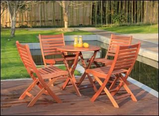 Solid Wood Pattaya Chaise Lounge Tea Table