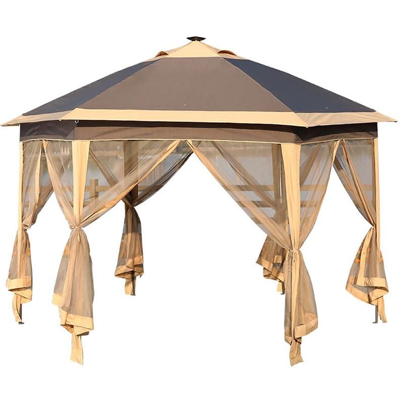 Outdoor Leisure Gazebo for Shade and Rain with Mosquito Netting
