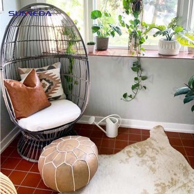 Patio Garden Swing Chair Outdoor Furniture Hanging with Aluminum Frame
