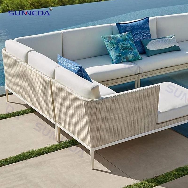 Modern Leisure Aluminum Furniture Outdoor Garden Sofa Set
