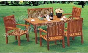 Solid Wood Outdoor Patio Dining Garden Set (JJ-LT23)