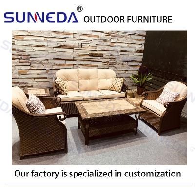 Best Selling Classic Outdoor Sofa Set Garden Furniture with Coffee Table