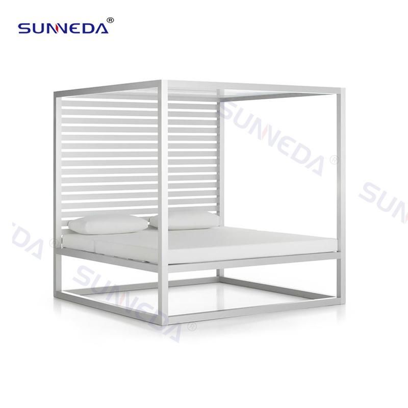 Leisure Comfortable Aluminum Frame Poolside Modern Patio Garden Sofa Bed Outdoor Daybed