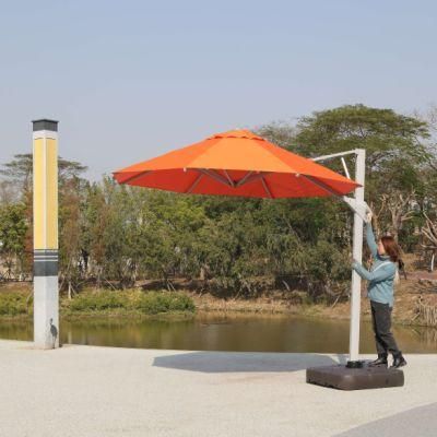 Wholesale Sale High Quality Outdoor Luxury Hydraulic Side Pole Umbrella