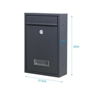 Outdoor Waterproof Mail Drop Box Modern Wall Mount Mailbox