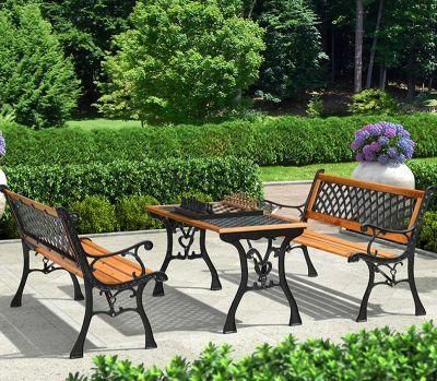 Outdoor Public Garden Plastic Wood Furniture Waiting Bench for Long Time