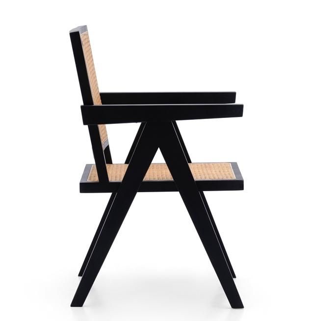 Wholesale Low Price Real Rattan High Back Ash Wood Leisure Chair Lounge Sofa Recliner Resting Chair