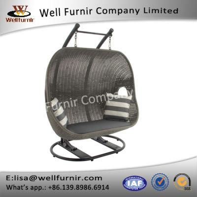 Well Furnir Weaved and Cut-out Side Handles Swing Chair (T-036)