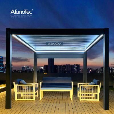 Arch Louver Roof Patio Gazebo Roof Electric Pergola Aluminum Sun Louver