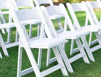 Waterproof Banquet Party Outdoor White Resin Kids Folding Wimbledon Chairs