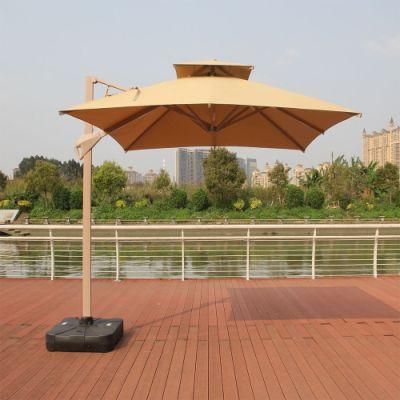 Outdoor High-Strength Windproof Waterproof Foldable Double-Top Hydraulic Cantilever Umbrella