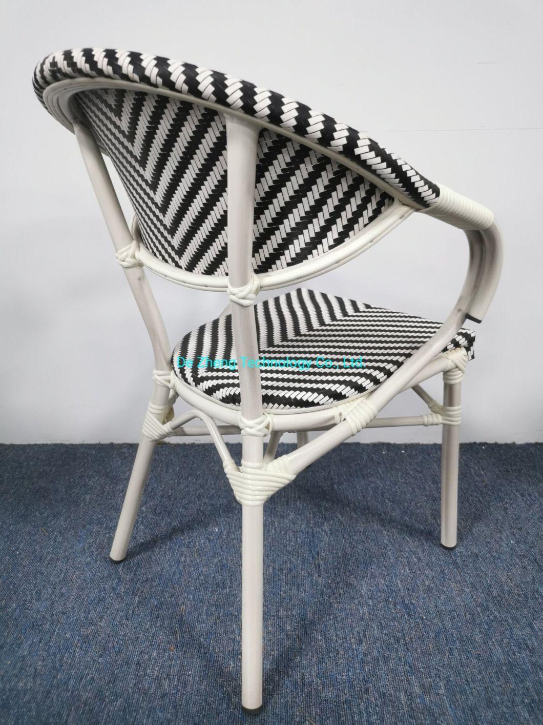 Luxury Outdoor Furniture Aluminum Hotel Modern Bistro Chair Dining Restaurant Furniture