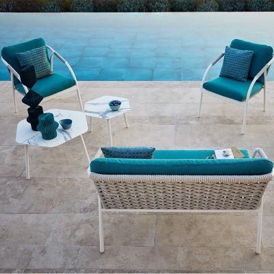 Hot Sale Affordable Rope Waterproof Outdoor Pool Patio Sofa Set Furniture