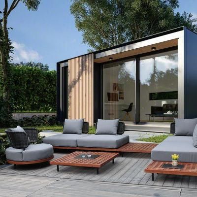 Restaurant Unfolded Darwin China Patio Garden Rattan Modular Sofa Lounge Outdoor Furniture