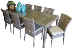 Garden Outdoor Aluminum Furniture Rattan Wicker Dining Set Chair Table