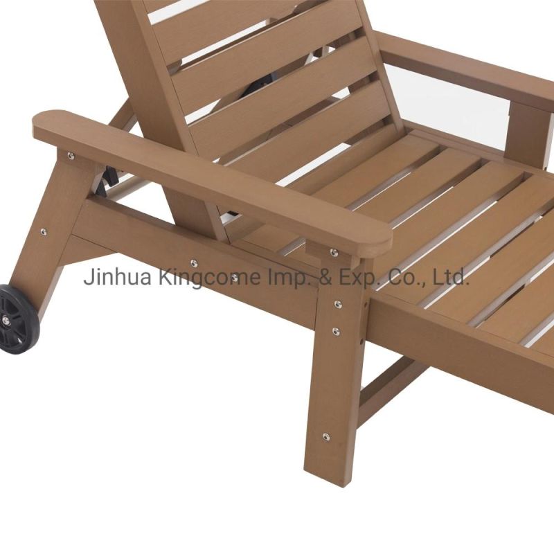 Outdoor Furniture Polystyrene Lounge with 4-Position Adjustment