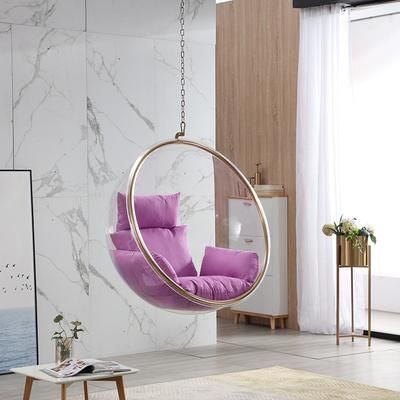 Acrylic Space Bubble Chair Semi Spherical Suspension Chair