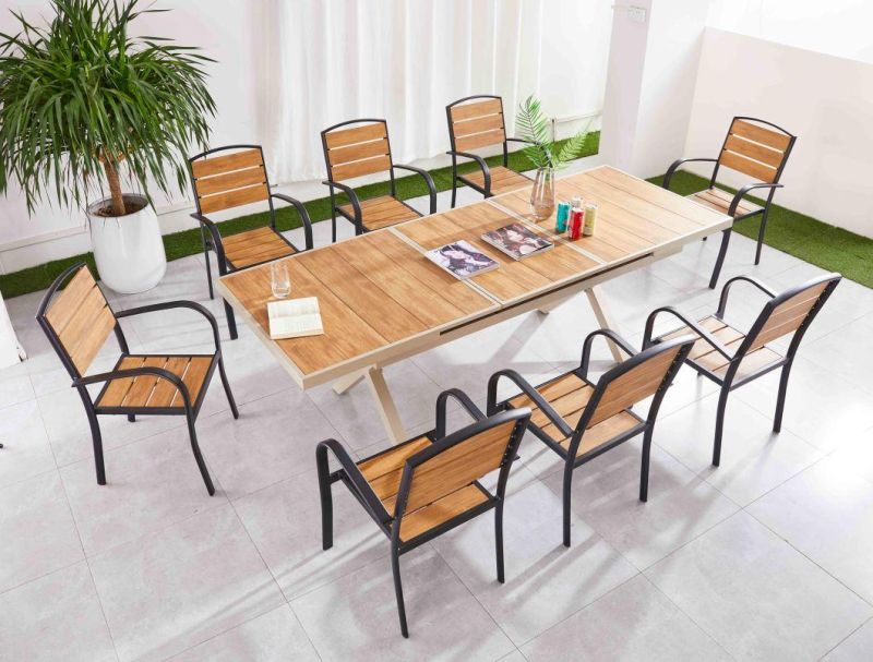 Hotel Modern Restaurant Outdoor Garden Furniture Patio Dining Table