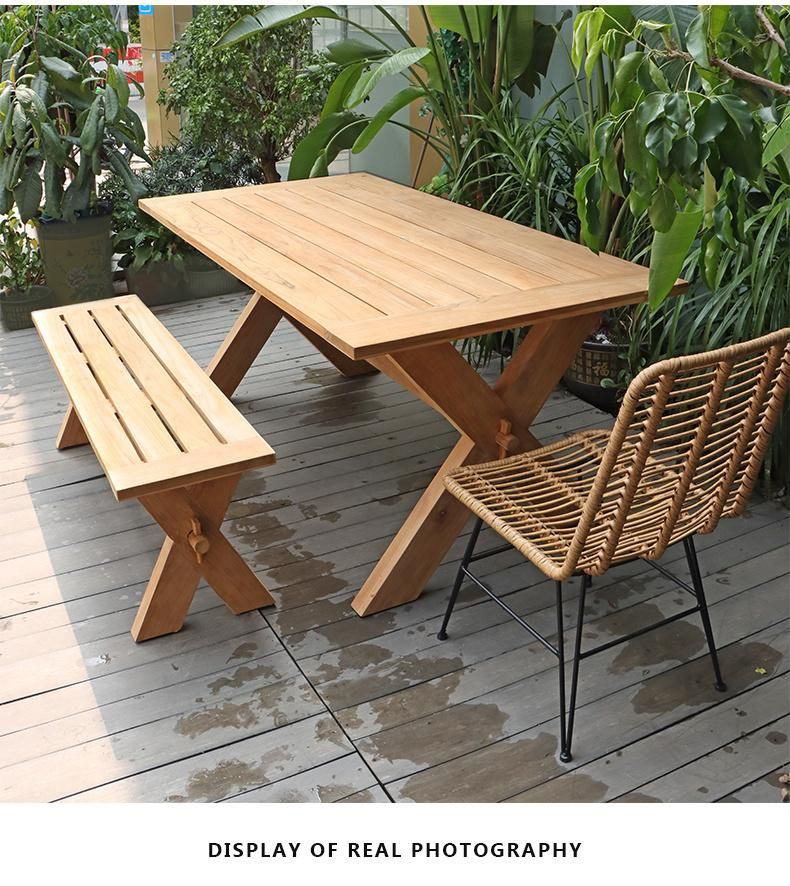 Customized New OEM Foshan Sets Modern Backyard Furniture Dining Set in China