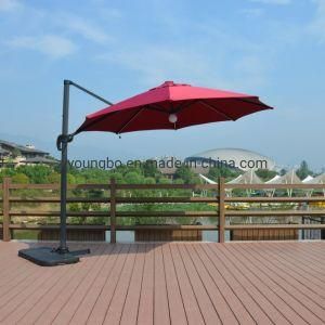 3.0m-8 Luxury Outdoor Patio Big Roma Parasol with LED Lighted Bar