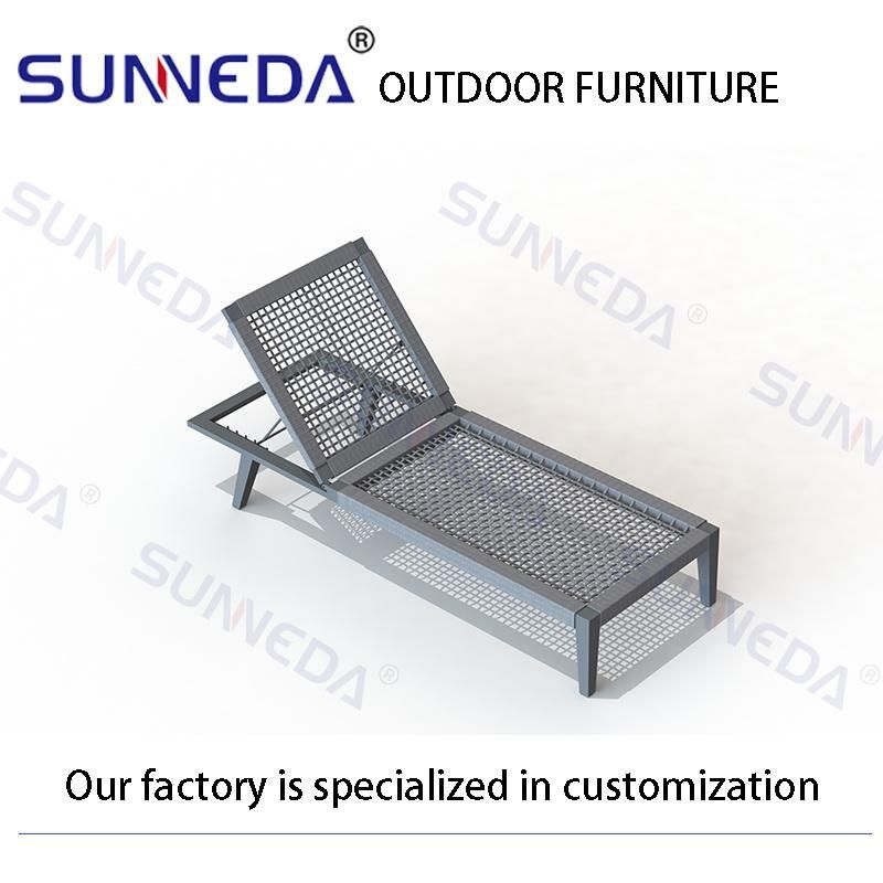 Modern Leisure Chair Sunbed Outdoor Furniture Beach Chair Sun Lounger Luxury