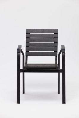 Wholesale Outdoor Furniture Metal Chair Teak Wood Color