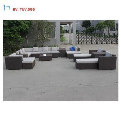 C-2016 Outdoor Garden Luxury Modern Furniture PE Rattan Combination Sofa