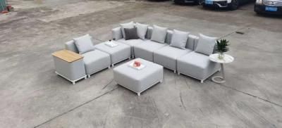 Unfolded Customized Darwin Metal China Modern Furniture Aluminum Outdoor Patio Sofa in